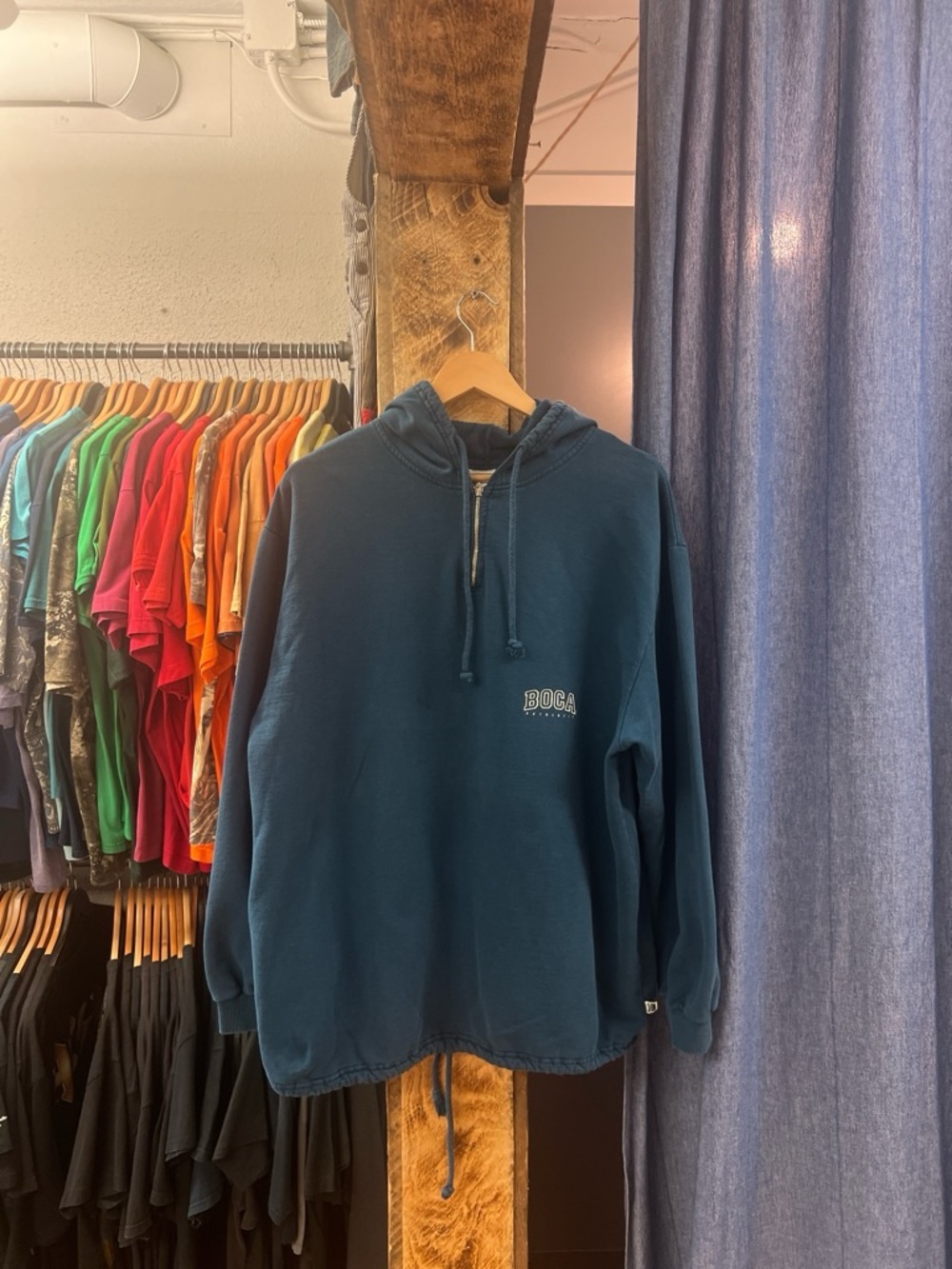Vintage Boca Authentic Blue Hoodie